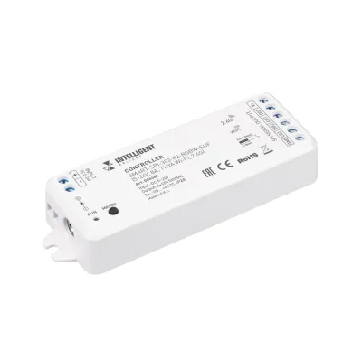 Контроллер INTELLIGENT SMART-SPI-302-82-RGBW-SUF (5-24V, 8A, TUYA Wi-Fi, 2.4G) (IARL, IP20, Пластик, 5 лет)