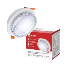 Светильник встраиваемый GX53R-SOFT CCM-WH под GX53 плафон резной хрусталь, 105х43мм белый IN HOME