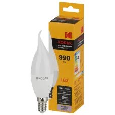 Лампа светодиодная LED 11Вт 990Лм 6500К E14 BXS Свеча на ветру KODAK BXS-11W-865-E14 K