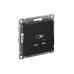 ATLASDESIGN USB РОЗЕТКА тип-C 65W высокоскор.заряд. QC, PD, механизм, КАРБОН