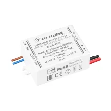 Блок питания ARPJ-SP-38160-PFC-TRIAC-MINI (6W, 19-38V, 160mA) (IP65 Пластик, 5 лет)