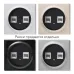 Розетка двойная компьютерная RJ45 кат.5e, цвет чёрный (серия Florence)