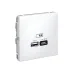 ARTGALLERY USB розетка A + тип-C 45Вт высокоскор.заряд. QC, PD, механизм, лотос