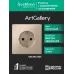 ARTGALLERY РОЗЕТКА с заземлением со шторками, 16А, механизм, быстрозажимные клеммы, песочный