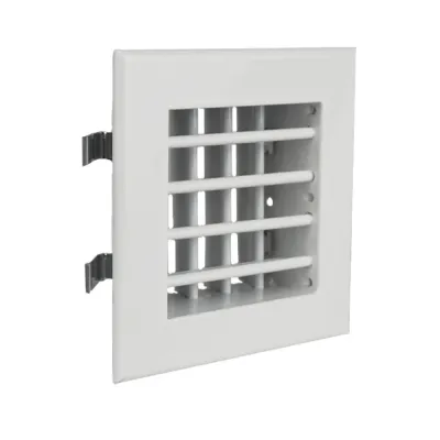 Решетка двухрядная алюминиевая 2WA-150x150