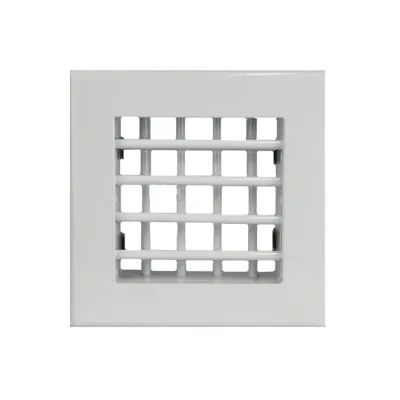 Двухрядная алюминиевая решетка 2WA 200x200