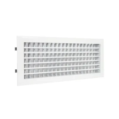Решетка двухрядная алюминиевая 2WA-600x150