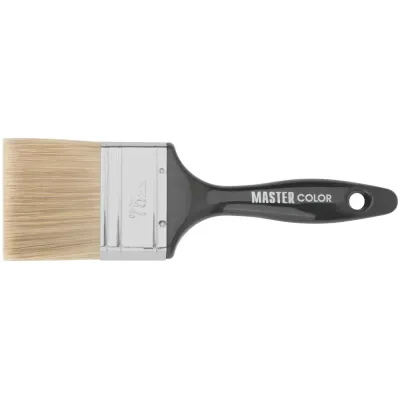 Кисть флейцевая Wood Master, микс из 3-х видов щетины/филамента,  75х21х64 мм