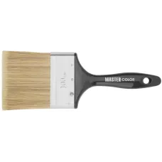 Кисть флейцевая Wood Master, микс из 3-х видов щетины/филамента, 100х22х89 мм