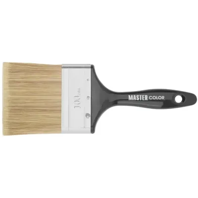 Кисть флейцевая Wood Master, микс из 3-х видов щетины/филамента, 100х22х89 мм