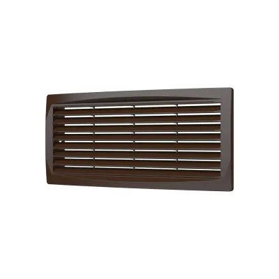 Решетка вентиляционная ДП фланец 275х105 переточная 300х135 пластик Brown ERA