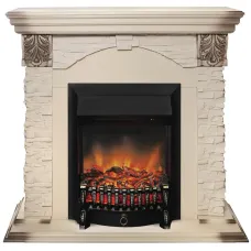 DUBLIN LUX STD/EUG WT + FOBOS LUX BL Каминокомплект