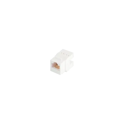 Модуль-вставка NIKOMAX типа Keystone, Кат.5е (Класс D), 100МГц, RJ45/8P8C, 110/KRONE, T568A/B, 180 градусов, неэкранированный, белый - гарантия: 5 лет