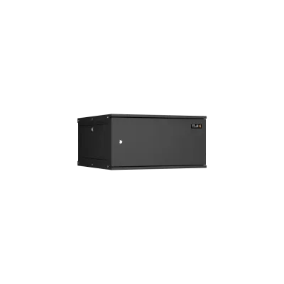 Настенный разборный шкаф Essential Line 19'' 6U цельнометаллическая дверь Ш600хВ303хГ600мм 2 пары монтажных направляющих черный