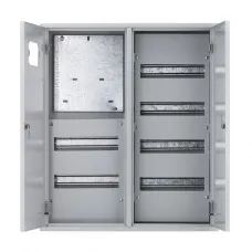 Корпус металлический учетный навесной 2-дверный 680х585х160 3-фазный 72 модуля IP31 ЩРУН-3/72