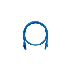 Патч-корд U/UTP 4 пары Cat 6 2хRJ45/8P8C T568B 7х0205мм LSZH синий 0.3м