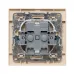 Минск Розетка 1-местная СП с/з с крышкой 16А бежевая с защ. штор. IP44 EKF