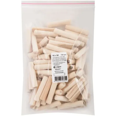 Шкант мебельный 10х50 березовый (100шт)