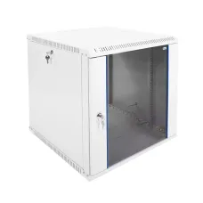 Шкаф телекоммуникационный настенный разборный 12U (600x650) дверь стекло