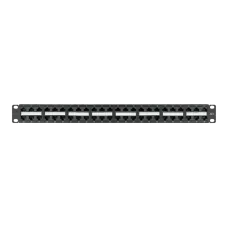Патч-панель 19'' 1U 48 портов Кат 6 RJ45/8P8C UTP черная