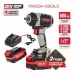 Гайковерт IMPACT аккум. бесщеточный P.I.T. PIW20H-600A/2 (20В, 600Нм, 1/2, 3ск, 0-2800уд/мин,2х4Ач)