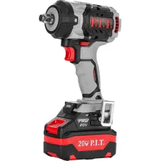 Гайковерт IMPACT аккум. бесщеточный P.I.T. PIW20H-600A/2 (20В, 600Нм, 1/2, 3ск, 0-2800уд/мин,2х4Ач)