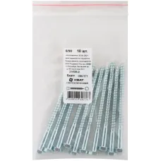 Шуруп DIN571 6х90 сантехнический, шестигранная головка (10шт)