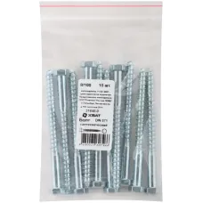 Шуруп DIN571 8х100 сантехнический, шестигранная головка (10шт)