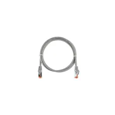 Патч-корд S/FTP 4 пары Cat 6a 2хRJ45/8P8C T568B 7х0150мм LSZH светло-серый 1м