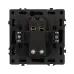 Механизм выключателя одноклавишный перекрёстный SWT-NOBE-MKX1-SFPL-BK 230V, 10A, Чёрный, 1 пост