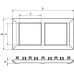 Рамка-суппорт Avanti белая для In-liner Front, 4 мод.