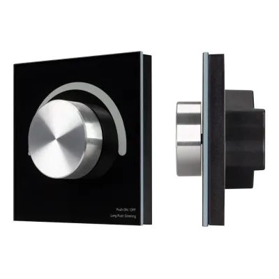 Панель роторная SMART-1-10V-301-31-DIM-IN Black 24-48V, 2.4G IARL, IP20 пластик, 5 лет