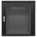 Шкаф настенный 19' TERACOM PRO 12U 600х450 мм дверь стеклянная с замком-ручкой чёрный