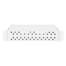 Оптический кросс 19'' Essential Line, 2U, укомплектованный на 48 портов FC/UPC (48 одинарных FC/UPC адаптеров), SM 9/125 OS2, стальной, серый, в комплекте: адаптеры, 