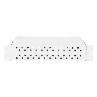 Оптический кросс 19'' Essential Line, 2U, укомплектованный на 48 портов FC/UPC (48 одинарных FC/UPC адаптеров), SM 9/125 OS2, стальной, серый, в комплекте: адаптеры, 