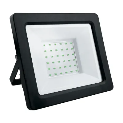 Прожектор светодиодный, 2835 SMD, 50W зеленый AC220V/50Hz IP65, черный в компактном корпусе, LL-905