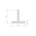 Профиль Т-образный TECH-1515-3000 BLACK