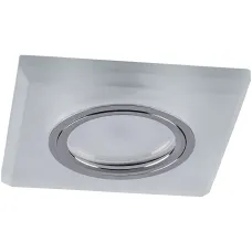 Светильник потолочный встраиваемый со светодиодной подсветкой 15LEDx2835 SMD 4000K, MR16 50W G5.3, белый матовый, CD8170 с драйвером в комплекте