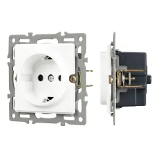 Механизм электрической розетки SCT-GP-MEU-PL-WH 250V, 16A