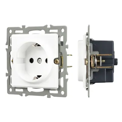 Механизм электрической розетки SCT-GP-MEU-PL-WH 250V, 16A