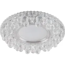 Светильник потолочный встраиваемый со светодиодной подсветкой 15LED*2835 SMD 4000K, MR16 50W G5.3, прозрачный, CD941 с драйвером в комплекте