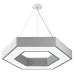 Светильник LED ЭРА Geometria SPO-123-W-40K-045 Hexagon 45Вт 4000K 2900Лм IP40 600*80 белый подвесной драйвер внутри Светильник LED ЭРА Geometria SPO-123-W-40K-045 Hexagon 45Вт 4000K 2900Лм IP40 600*80 белый подвесной драйвер внутри