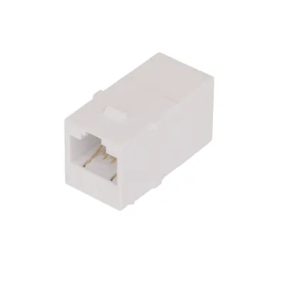 Соединитель Keystone Cat 6 RJ45-RJ45 (8P8C) неэкранированный белый