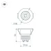 Светильник светодиодный LTM-R50WH 5W Day White 25deg (ARL, IP40 металл, 3 года)
