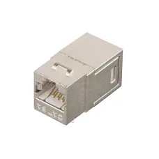 Соединитель Keystone для системы мониторинга, Кат.6a, RJ45-RJ45 (8P8C), экран., металлик