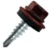 Саморез кровельный 4,8х35 RAL 3005 (250) сверло №1