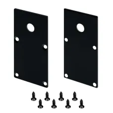 Заглушка LINE-S-3667 BLACK с отверстием (Металл)