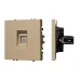 Механизм компьютерной розетки SCT-NOBE-MPC1-SFPL-GD, RJ-45, CAT6, Золото светлое Механизм компьютерной розетки SCT-NOBE-MPC1-SFPL-GD, RJ-45, CAT6, Золото светлое