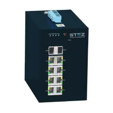 Коммутатор промышленный управляемый L2 8 портов 10/100/1000Base-T 2 порта 100/1000Base-X SFP консольный порт RS232 RJ45 12-24VDC STEZ3208G-2GSFP
