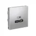 ARTGALLERY USB розетка тип-С 65Вт высокоскор.заряд. QC, PD, механизм, алюминий